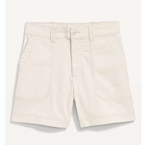 High Waisted OGC Chino Khaki Shorts 5" Old Navy - Picture 4 of 5